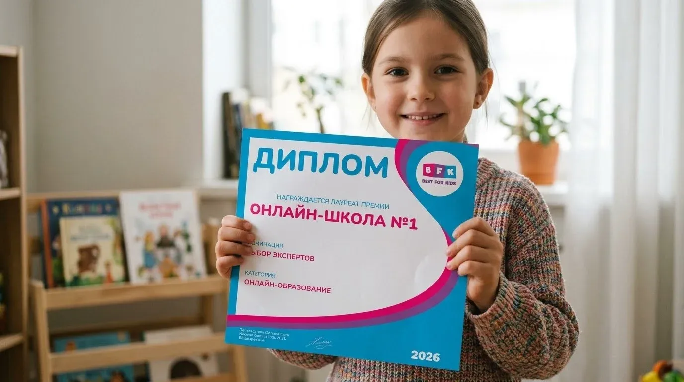 «Онлайн-школа №1» стала лауреатом премии «Лучшее для детей» 2026