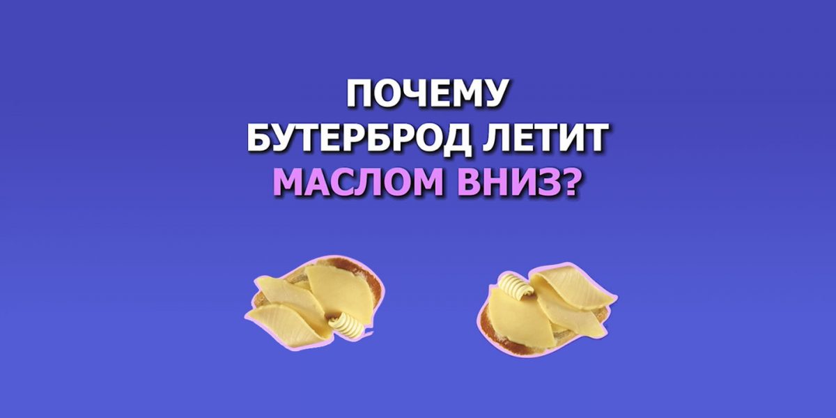 Почему бутерброд летит маслом вниз?