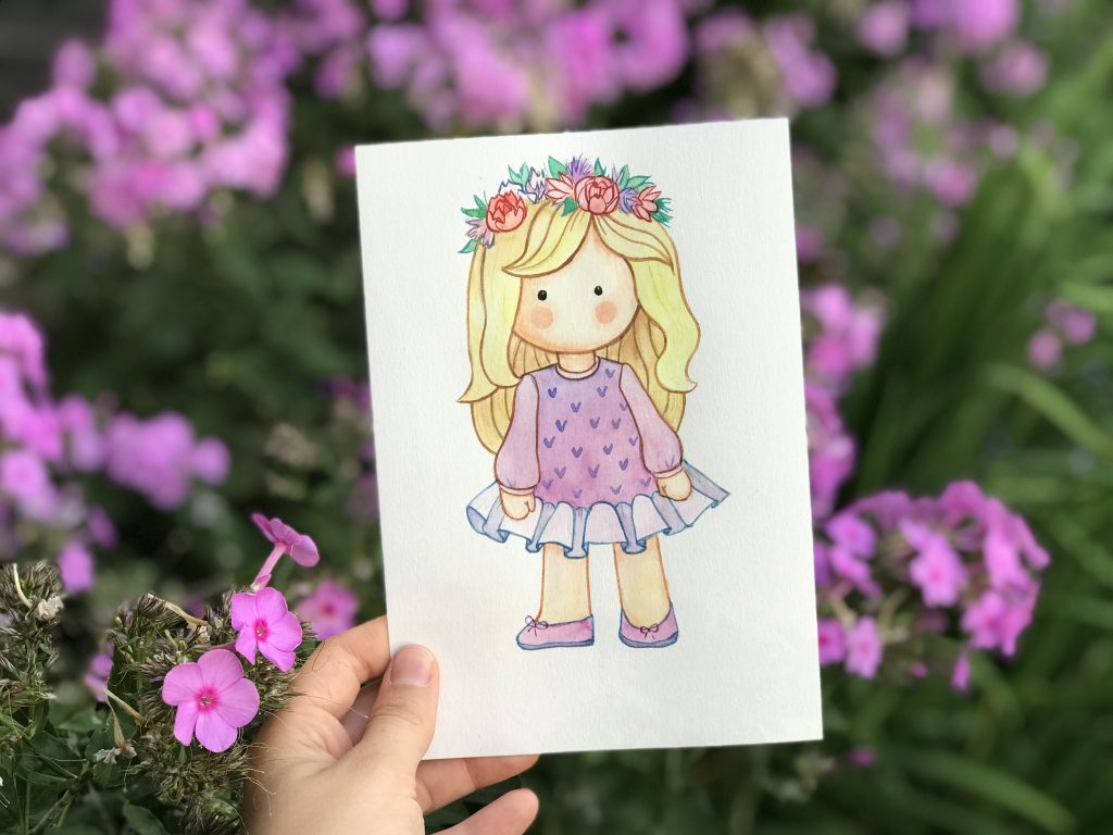Как нарисовать куклу
