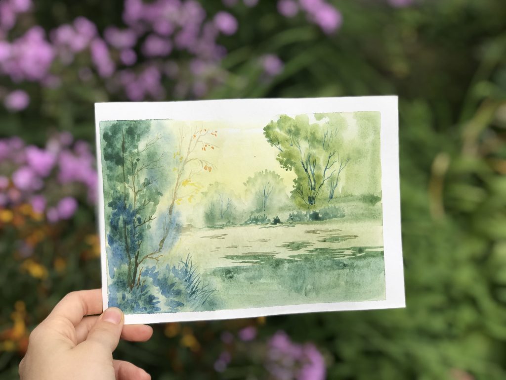 Как нарисовать пейзаж