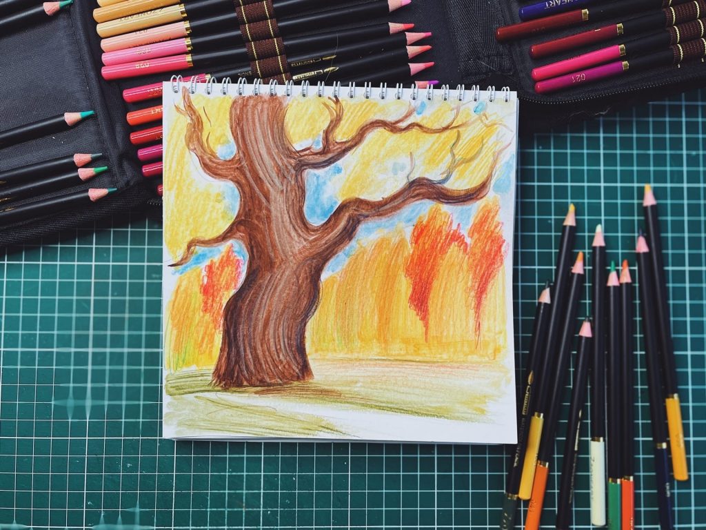 Как нарисовать осень